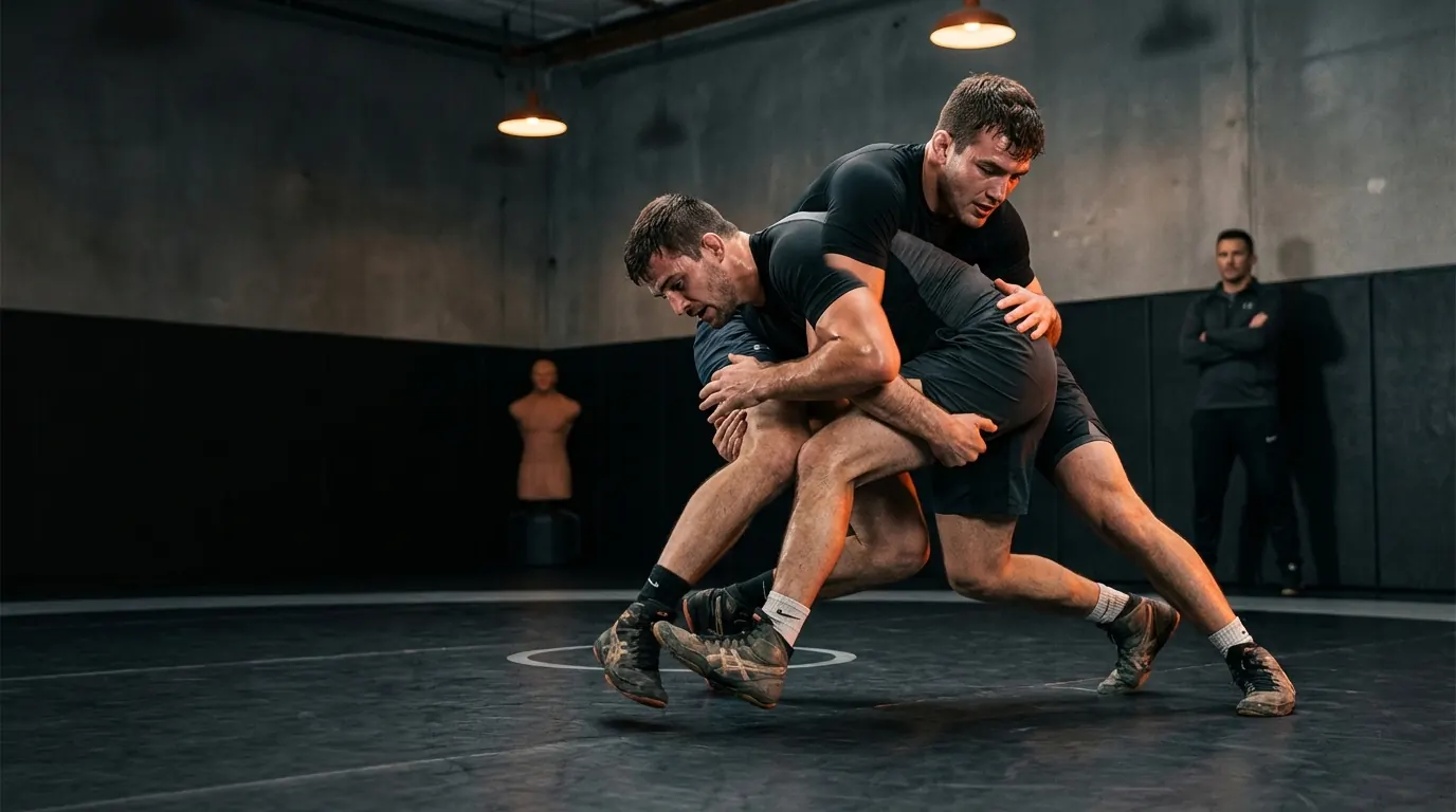 Takedown de lutte libre au Daghestan